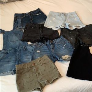 Lot of (7) Girls Size 10/12 Denim Shorts